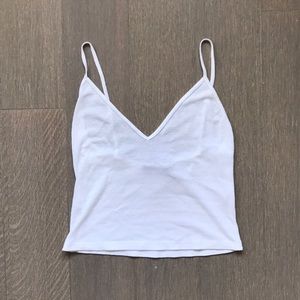 Brandy Melville White Crop Tank